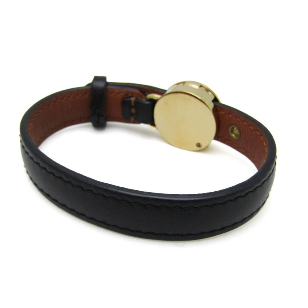 LOUIS VUITTON Black Leather Bracelet - Picture 2 of 10